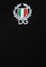 Dolce & Gabbana Emblem and Laurel Logo Patch Sleeveless T-shirt Black M8C10J ONN94-N0000