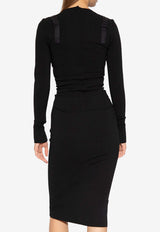 Dolce & Gabbana Lingerie Insert Dress Black F6ARFT FUGKF-N0000