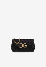 Dolce & Gabbana Lop Quilted Leather Crossbody Bag Black BB7312 AD155-80999