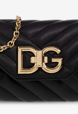 Dolce & Gabbana Lop Quilted Leather Crossbody Bag Black BB7312 AD155-80999