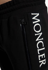 Moncler Logo Embroidered Track Pants Black I20918H00011 V8183-999