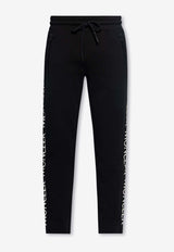 Moncler Logo Embroidered Track Pants Black I20918H00011 V8183-999