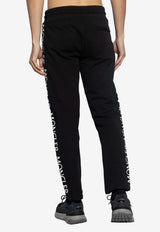 Moncler Logo Embroidered Track Pants Black I20918H00011 V8183-999