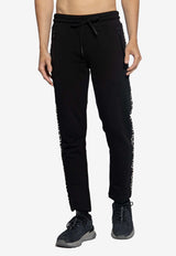 Moncler Logo Embroidered Track Pants Black I20918H00011 V8183-999