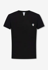 Dolce & Gabbana Emblem and Laurel Logo Patch T-shirt Black M8C03J ONN94-N0000