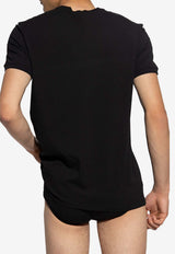 Dolce & Gabbana Emblem and Laurel Logo Patch T-shirt Black M8C03J ONN94-N0000