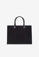 Versace Logo-Embossed Shopper Bag Black 1004741 1A03095-1B00V