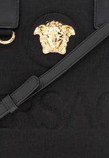 Versace Logo-Embossed Shopper Bag Black 1005861 1A03095-1B00V