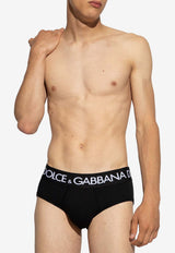 Dolce & Gabbana Logo Briefs - Set of 2 Black M9D69J ONN97-N0000