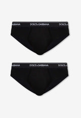 Dolce & Gabbana Logo Briefs - Set of 2 Black M9C03J ONN95-N0000