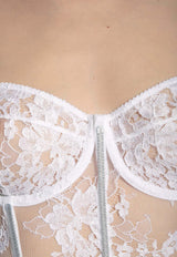 Dolce & Gabbana Lace Corset Top White O7D67T ONO15-W0800