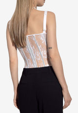 Dolce & Gabbana Lace Corset Top White O7D67T ONO15-W0800