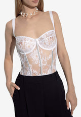 Dolce & Gabbana Lace Corset Top White O7D67T ONO15-W0800