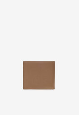 Dolce & Gabbana Logo Plaque Grained Leather Bi-Fold Wallet Brown BP1321 AG219-8M417
