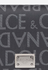 Dolce & Gabbana Logo Jacquard B-Fold Wallet Black BP1643 AJ705-8B969