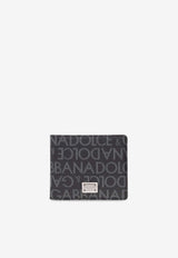 Dolce & Gabbana Logo Plaque Faux Leather Wallet Black BP1321 AJ705-8B969