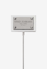 Dolce & Gabbana Logo Plaque Pin Silver WPP1T1 W1111-87655