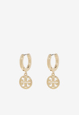 Tory Burch Double T Huggie Hoop Earrings Gold 143786 0-720