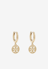 Tory Burch Double T Huggie Hoop Earrings Gold 143786 0-720