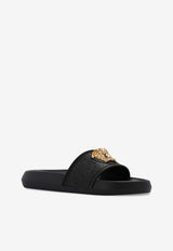 Versace Medusa Head Barocco Slides Black 1009461 DGOM8-KVO41