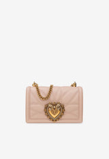 Dolce & Gabbana Medium Devotion Quilted Nappa Shoulder Bag Pink BB7158 AW437-80412