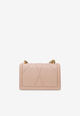 Dolce & Gabbana Medium Devotion Quilted Nappa Shoulder Bag Pink BB7158 AW437-80412