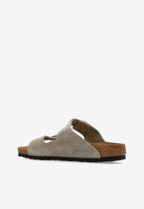 Birkenstock Arizona Suede Slides Beige 51463 0-TAUPE