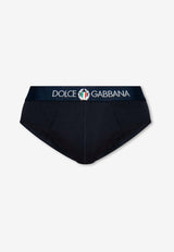 Dolce & Gabbana Logo Waistband Briefs Navy M3C01J ONN94-B9680