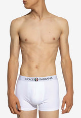 Dolce & Gabbana Laurel Patch Waistband Briefs White M4C03J ONN94-W0800