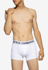 Dolce & Gabbana Logo Waistband Boxers - Set of 2 White M9D70J ONN97-W0800