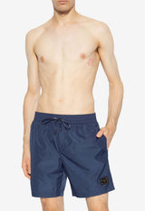 Dolce & Gabbana Logo Plaque Swim Shorts Navy M4E45T ONO06-B0310