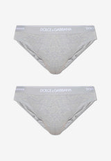 Dolce & Gabbana Branded Briefs - Set of 2 Gray M9C03J ONN95-S8290