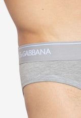 Dolce & Gabbana Branded Briefs - Set of 2 Gray M9C03J ONN95-S8290