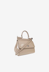 Dolce & Gabbana X Kim Sicily Patent Leather Handbag Beige BB6003 AI413-8H005