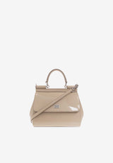 Dolce & Gabbana X Kim Sicily Patent Leather Handbag Beige BB6003 AI413-8H005