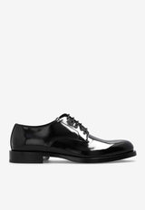 Dolce & Gabbana Glossy Leather Derby Shoes Black A10793 A1037-80999