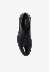 Dolce & Gabbana Glossy Leather Derby Shoes Black A10793 A1037-80999