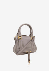 Chloé Small Marcie Calf Leather Top Handle Bag Gray CHC22AS628 I31-053