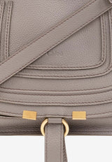 Chloé Small Marcie Calf Leather Top Handle Bag Gray CHC22AS628 I31-053