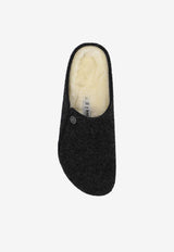 Birkenstock Zermatt Rivet Shearling Slides Gray 1015084 0-ANTHRACITE