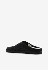 Birkenstock Zermatt Rivet Shearling Slides Gray 1015084 0-ANTHRACITE