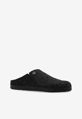 Birkenstock Zermatt Rivet Shearling Slides Gray 1015084 0-ANTHRACITE