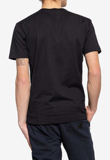 Dolce & Gabbana Logo Plaque Crewneck T-shirt Black G8PT1T G7F2I-N0000