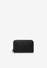 Dolce & Gabbana Logo Plaque Zip-Around Leather Wallet Black BP2522 AG218-80999