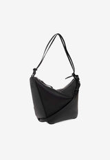 Loewe Mini Hammock Leather Hobo Bag Black A538G13X01 0-BLACK