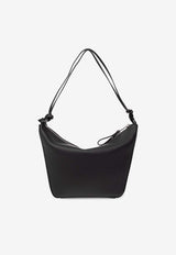 Loewe Mini Hammock Leather Hobo Bag Black A538G13X01 0-BLACK