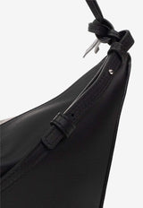 Loewe Mini Hammock Leather Hobo Bag Black A538G13X01 0-BLACK