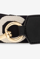 Marc Jacobs Logo Jacquard Webbing Strap Black 2S3SST013S02 0-005
