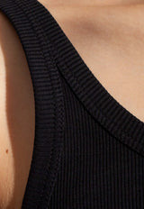 Dolce & Gabbana Ribbed Knit Tank Top Black F8U09T FU7AV-N0000