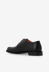 Loewe Leather Derby Shoes Black M815284X02 0-BLACK